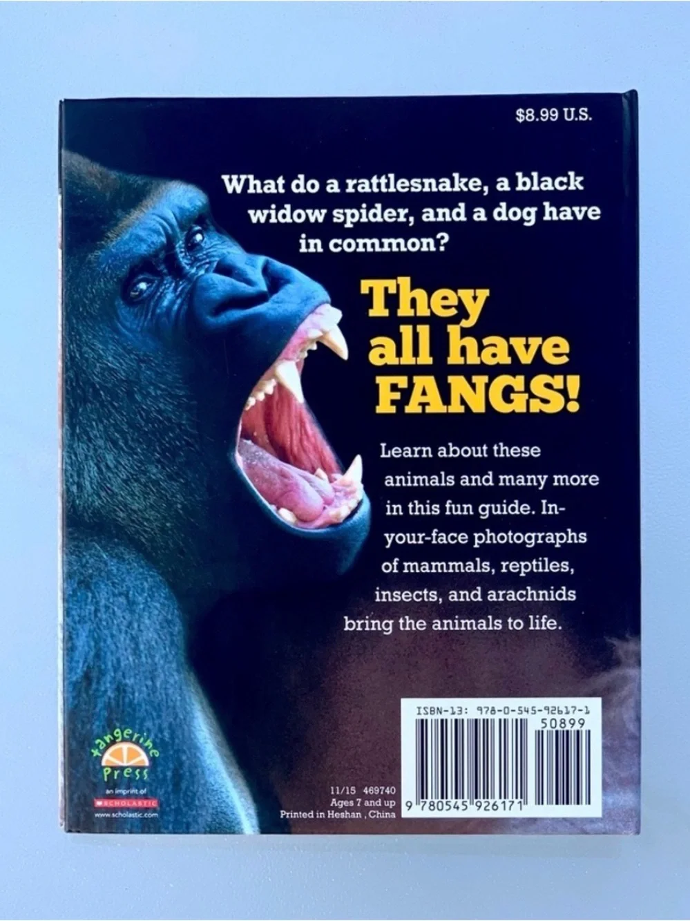 Fangs! Scholastic Books Hardcover Picture Book by Heather Dakota & Tammi Salzano